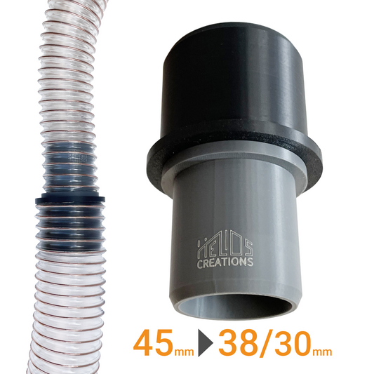 Extractor Hose Reducer 45mm to 38mm or 30mm