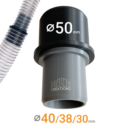 Dust extraction hose reducer 50mm to Various sizes